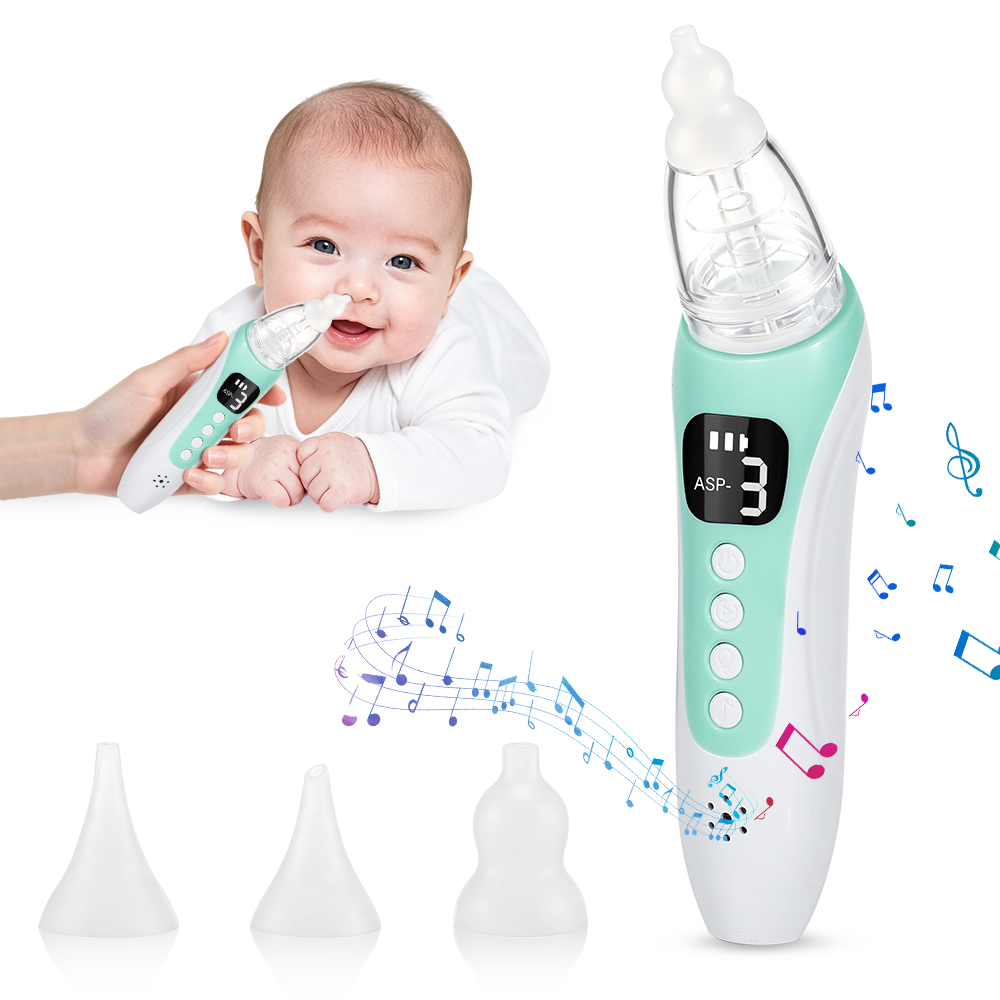 Baby Nose Cleaner - Elektrische neuszuiger voor baby's, oplaadbare versie,