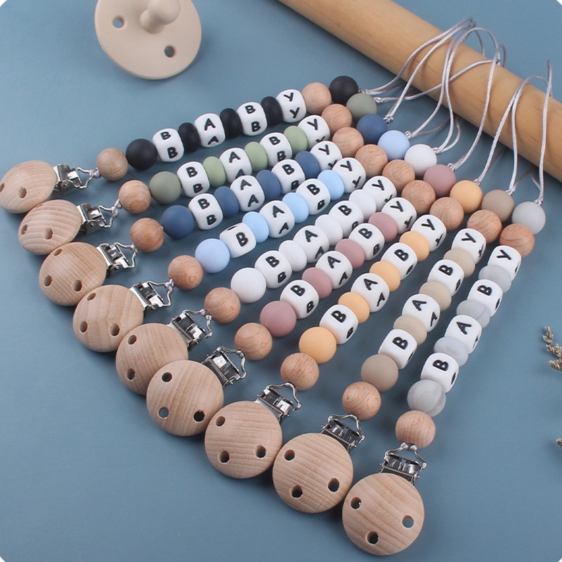 Baby Products In - Dummy Houder Clip Maatwerk Naam Siliconen